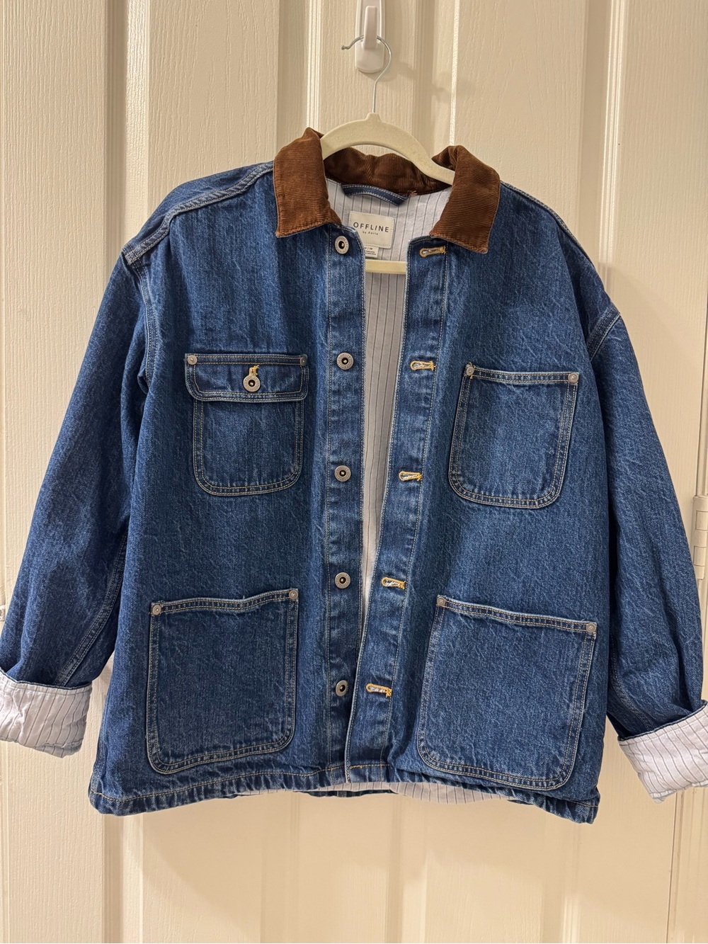 Aerie denim barn chore jacket by Offline